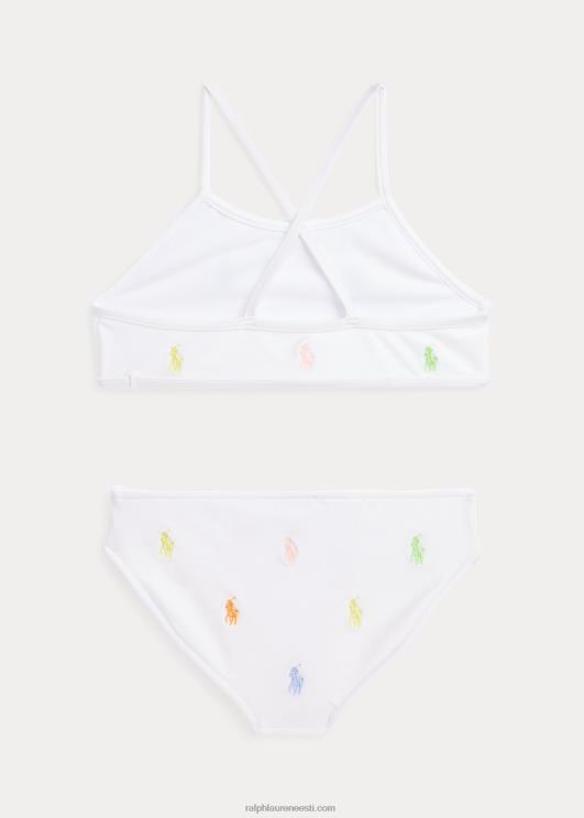 Ralph Lauren lapsed kaheosaline polo poni ujumistrikoo PR0V6867 valge