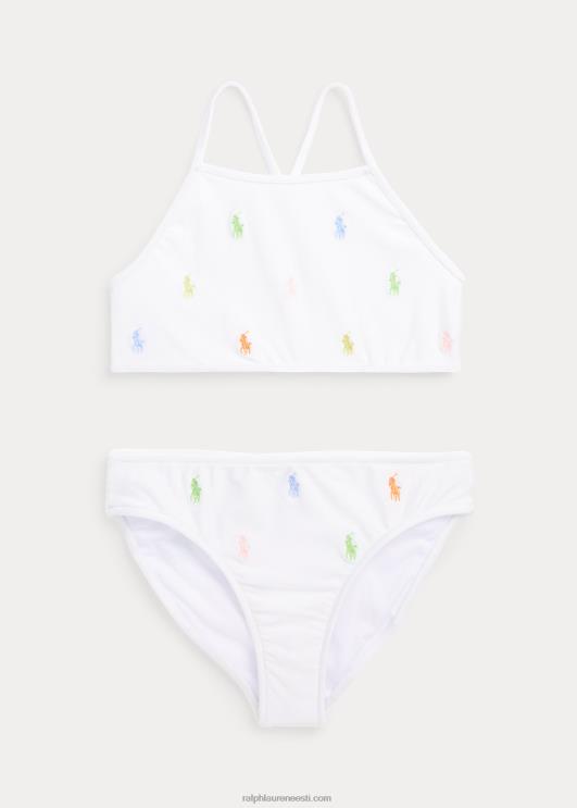 Ralph Lauren lapsed kaheosaline polo poni ujumistrikoo PR0V7329 valge