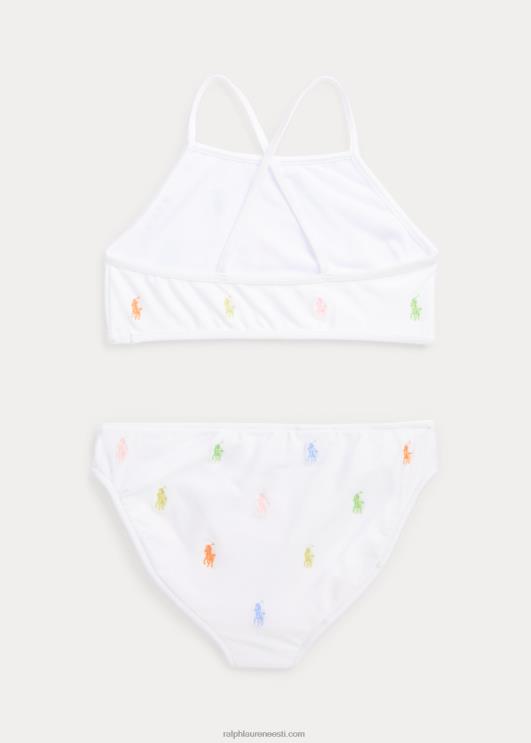 Ralph Lauren lapsed kaheosaline polo poni ujumistrikoo PR0V7329 valge