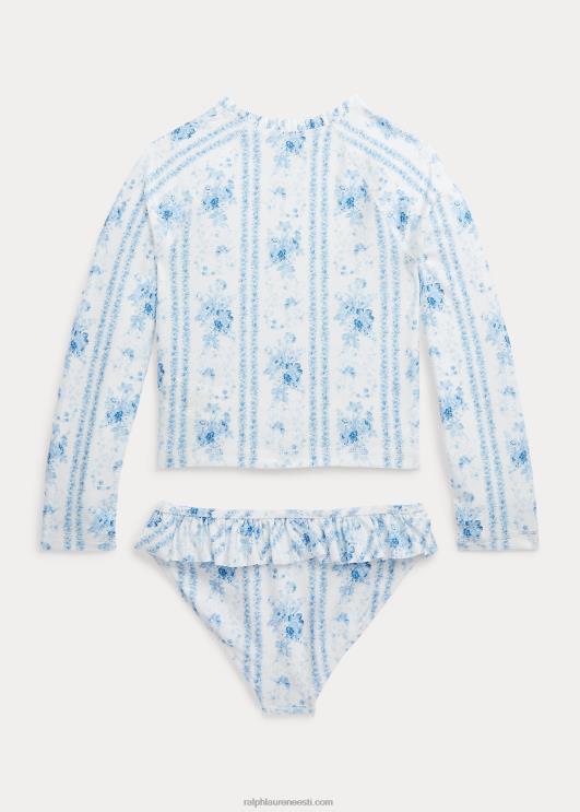 Ralph Lauren lapsed lilleline lööbekaitse kaheosaline ujumistrikoo PR0V6828 aline lilleline