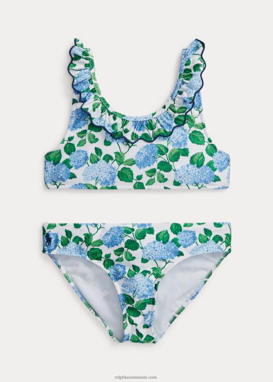 Ralph Lauren lapsed lilleline volangidega kaheosaline ujumistrikoo PR0V7331 lilleline lenox hortensia