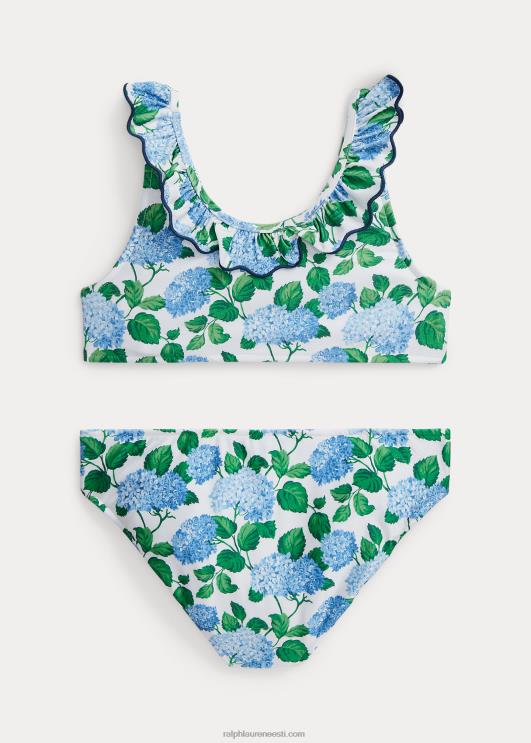 Ralph Lauren lapsed lilleline volangidega kaheosaline ujumistrikoo PR0V7331 lilleline lenox hortensia