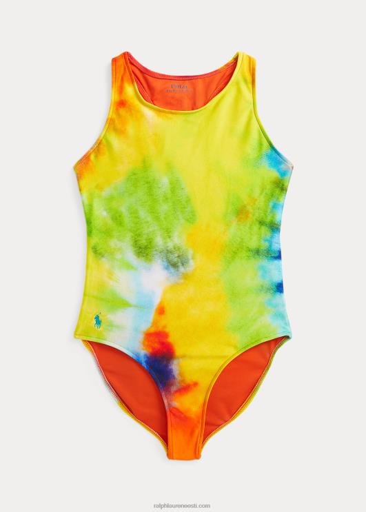 Ralph Lauren lapsed lipsuvärvi-prindiga ühes tükis ujumistrikoo PR0V7306 lipsuvärv