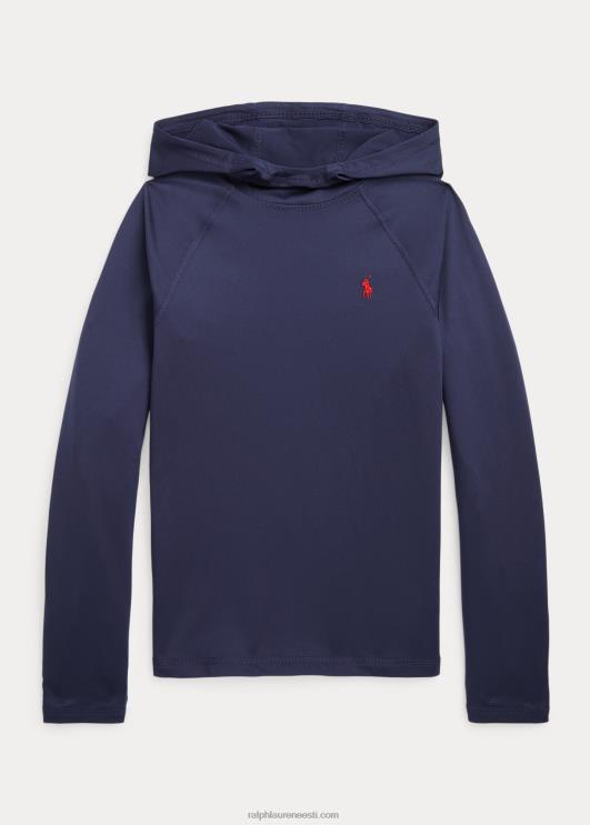 Ralph Lauren lapsed performance jersey kapuutsiga lööbekaitse PR0V6238 rafineeritud merevägi