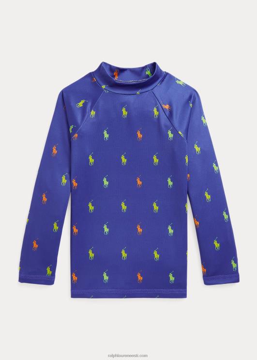 Ralph Lauren lapsed polo poni jõudlus särk lööve kaitse PR0V5852 kuninglik schiffli trükk