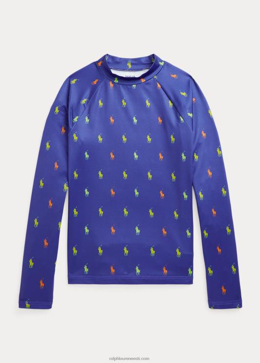 Ralph Lauren lapsed polo poni jõudlus särk lööve kaitse PR0V6227 kuninglik schiffli trükk