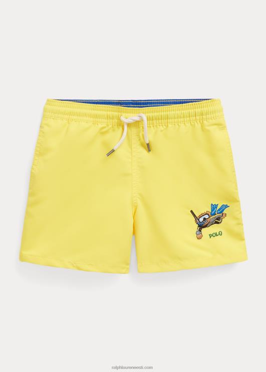 Ralph Lauren lapsed reisija polo karu ujumispüksid PR0V5799 sidrunipuru