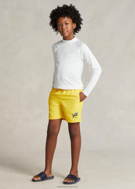 Ralph Lauren lapsed reisija polo karu ujumispüksid PR0V6011 sidrunipuru