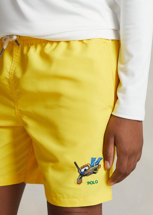 Ralph Lauren lapsed reisija polo karu ujumispüksid PR0V6011 sidrunipuru