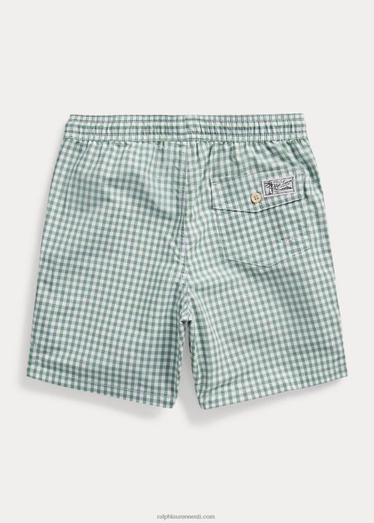 Ralph Lauren lapsed reisija ujumispüksid PR0V6164 pleekinud piparmündi gingham