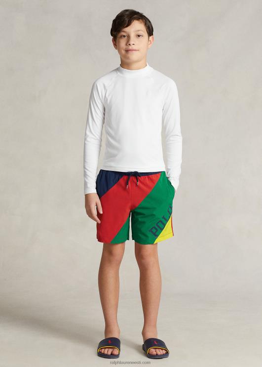 Ralph Lauren lapsed reisija veniv ujumispüks PR0V5976 värviplokk