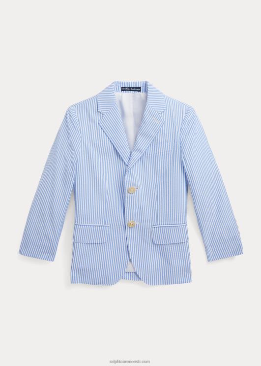 Ralph Lauren lapsed polo seersucker ülikonna jope PR0V5827 sinine/valge
