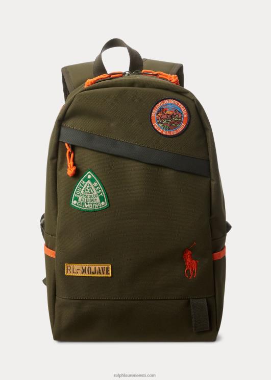 Ralph Lauren lapsed camp-patches suur seljakott PR0V9834 tume salvei