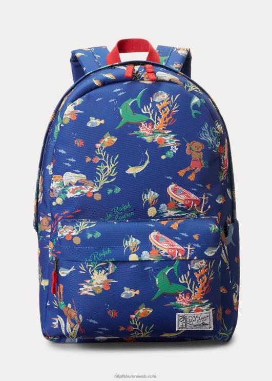 Ralph Lauren lapsed polo karu seljakott PR0V9833 sinine bearwaiian print