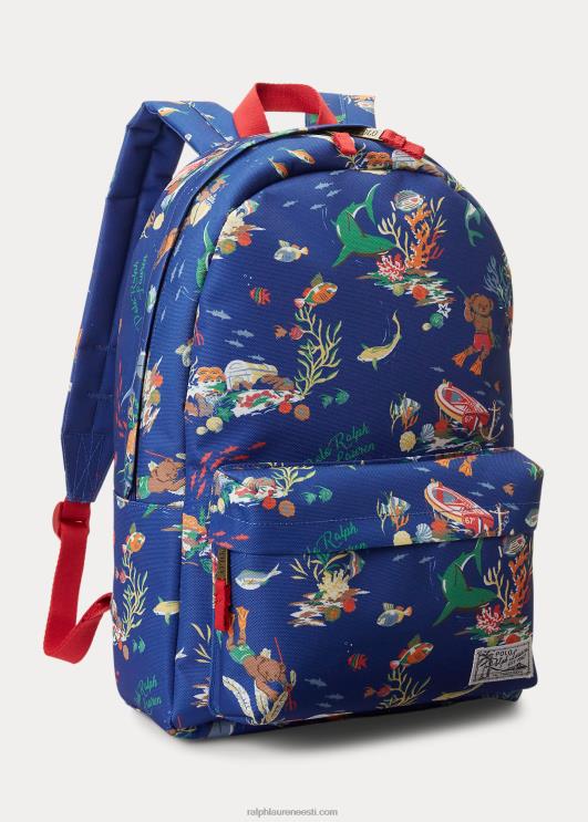 Ralph Lauren lapsed polo karu seljakott PR0V9833 sinine bearwaiian print