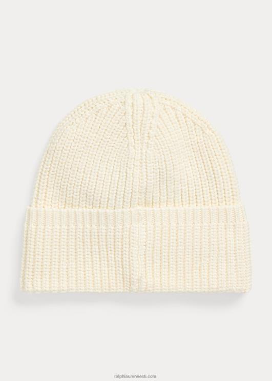 Ralph Lauren lapsed kardiganõmblustega puuvillane müts PR0V7472 klubimaja kreem