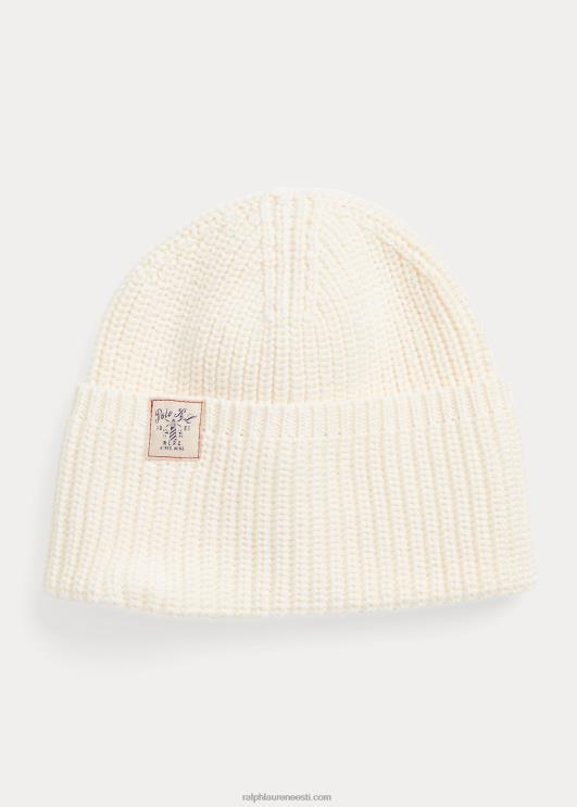 Ralph Lauren lapsed kardiganõmblustega puuvillane müts PR0V7626 klubimaja kreem