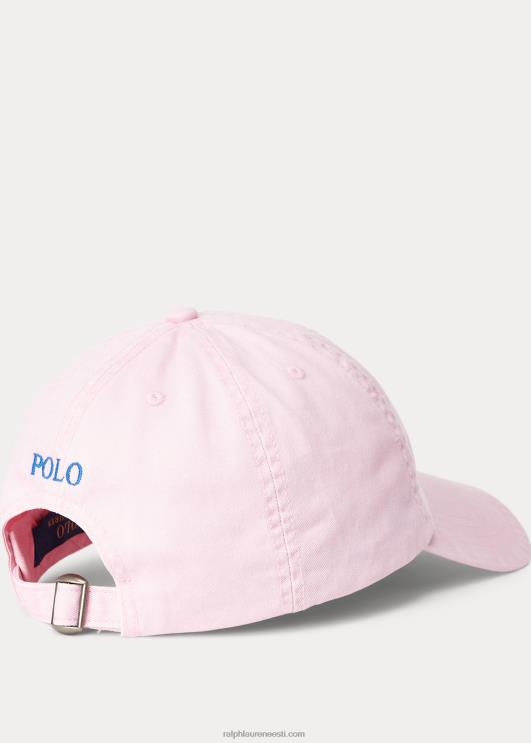Ralph Lauren lapsed puuvillane chino palli müts PR0V6484 karmeli roosa