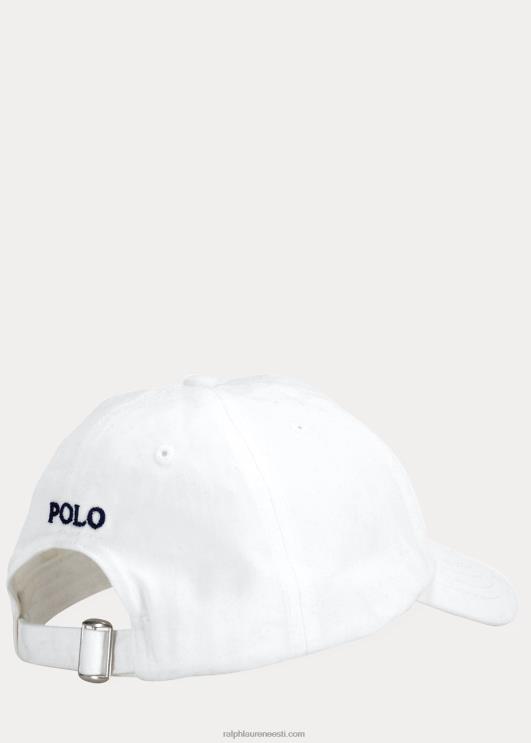 Ralph Lauren lapsed puuvillane chino pesapallimüts PR0V6322 valge