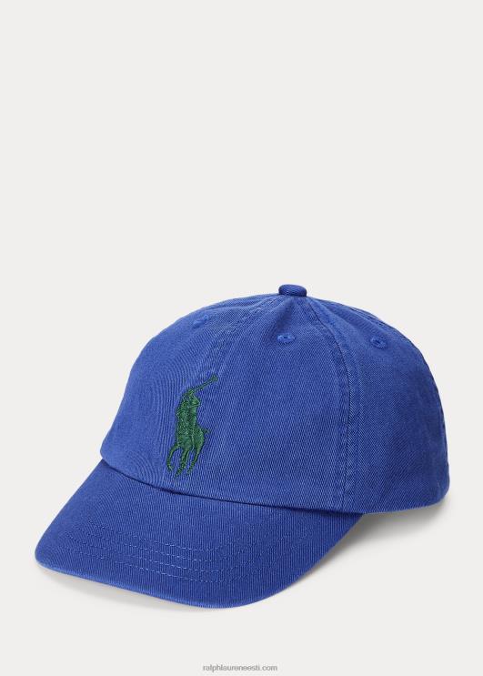 Ralph Lauren lapsed suur poni chino pesapallimüts PR0V5933 sinine jaht
