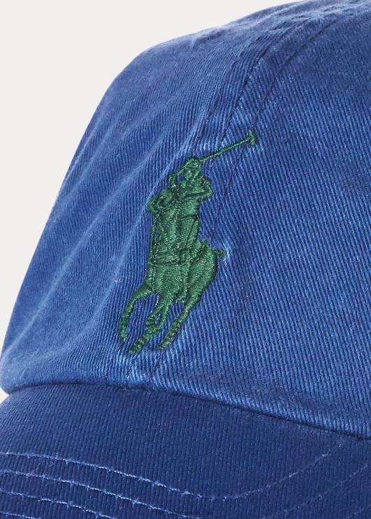 Ralph Lauren lapsed suur poni chino pesapallimüts PR0V5933 sinine jaht
