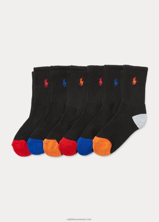 Ralph Lauren lapsed athletic crew sokk 6-pakk PR0V5958 must