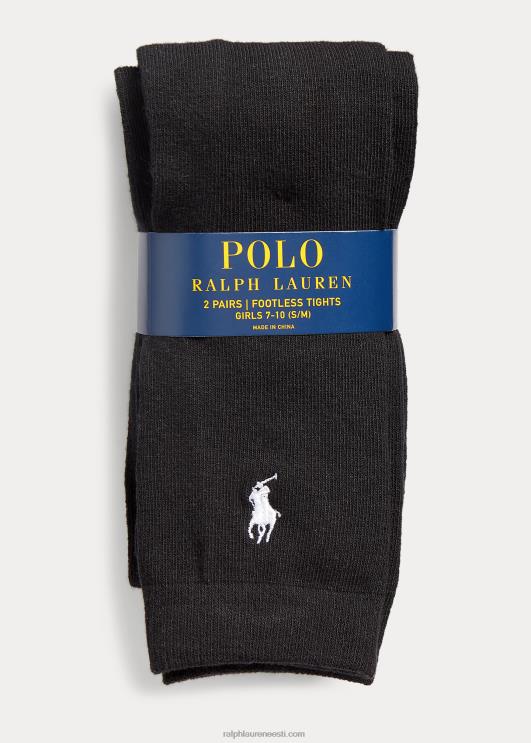 Ralph Lauren lapsed jalatalla sukkpüksid 2-pakk PR0V7257 must