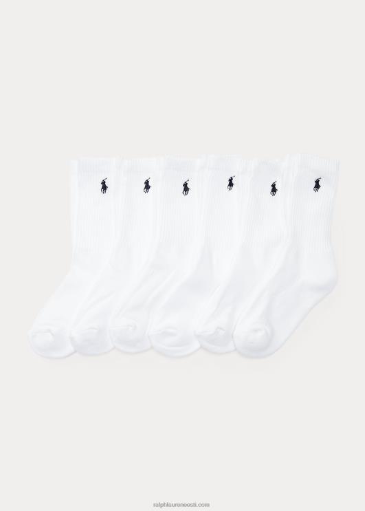 Ralph Lauren lapsed klassikaline crew sokk 6-pakk PR0V6331
