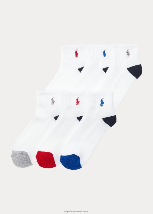 Ralph Lauren lapsed pahkluu sokk 6 tk PR0V6327 valge