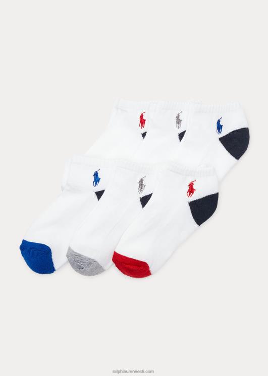 Ralph Lauren lapsed spordisokid 6 tk PR0V5957 valge