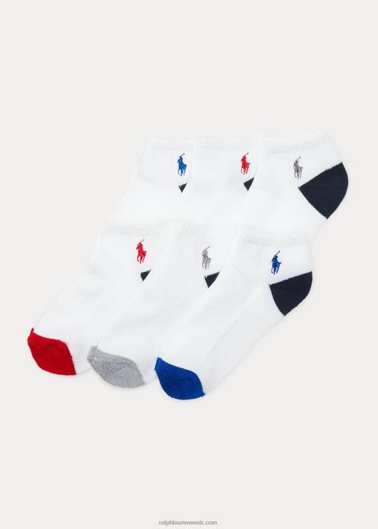Ralph Lauren lapsed spordisokid 6 tk PR0V6324 valge