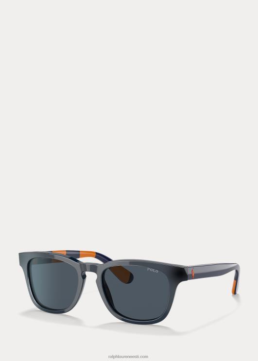 Ralph Lauren lapsed triibulised päikeseprillid PR0V6268 läikiv sinine/oranž triip