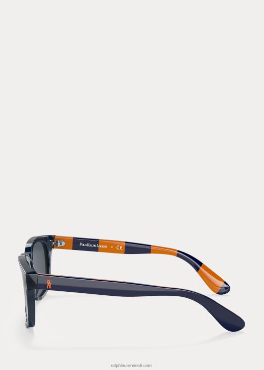 Ralph Lauren lapsed triibulised päikeseprillid PR0V6268 läikiv sinine/oranž triip
