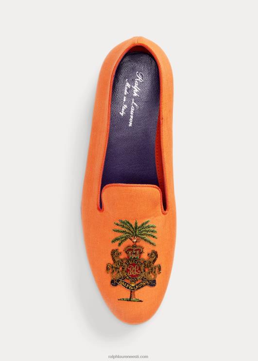 Ralph Lauren mehed alonzo tikitud linane suss PR0V8744 oranž moon
