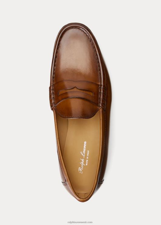 Ralph Lauren mehed chalmers vasikanahk penny loafer PR0V2158 tan