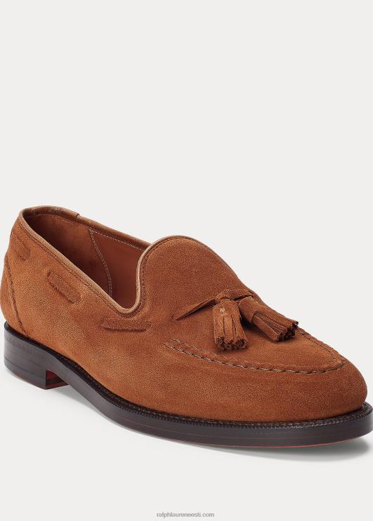 Ralph Lauren mehed putka seemisnahast loafer PR0V2090 uus kahvatu rusikas