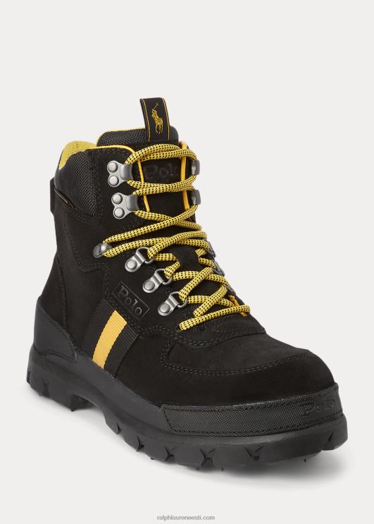 Ralph Lauren mehed Oslo veekindel seemisnahast & oxfordi saapad PR0V2206 must/kollauim