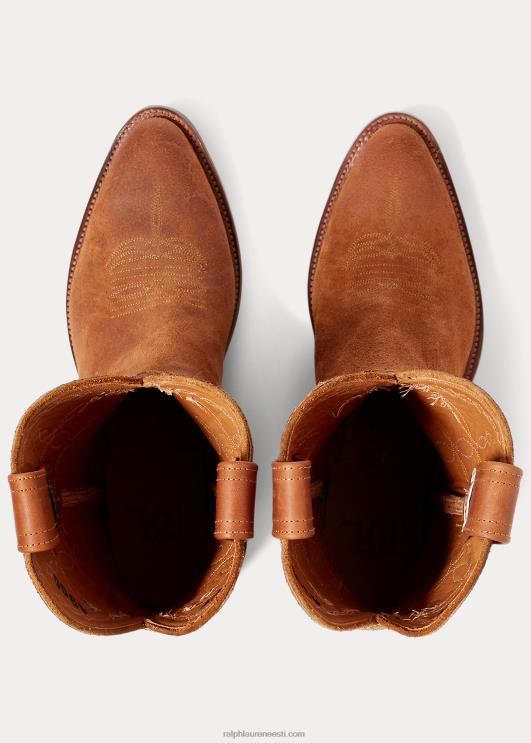 Ralph Lauren mehed Plainview seemisnahast kauboisaabas PR0V2137 kerge java 002