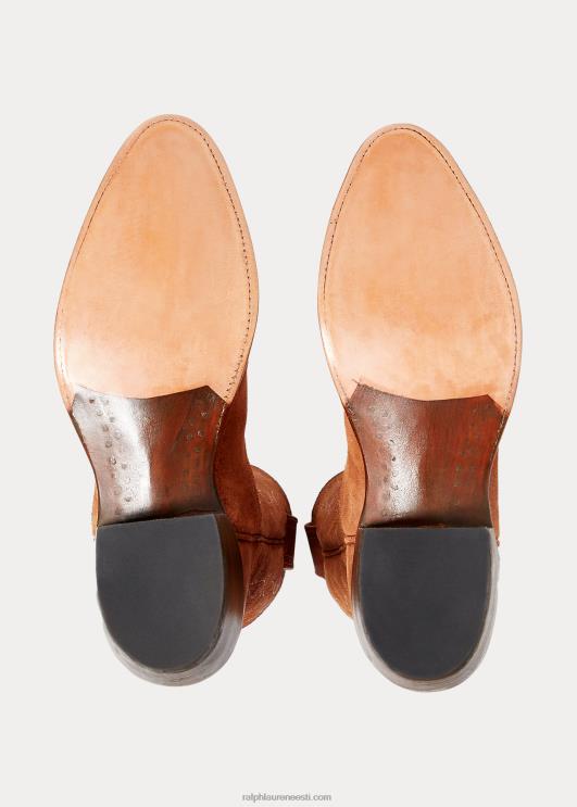 Ralph Lauren mehed Plainview seemisnahast kauboisaabas PR0V2137 kerge java 002