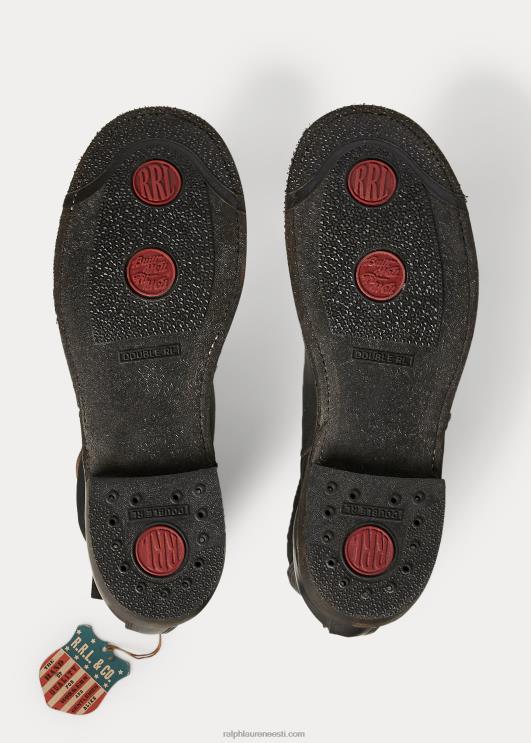 Ralph Lauren mehed käsitsi põletatud nahast chelsea saapad PR0V2141 must