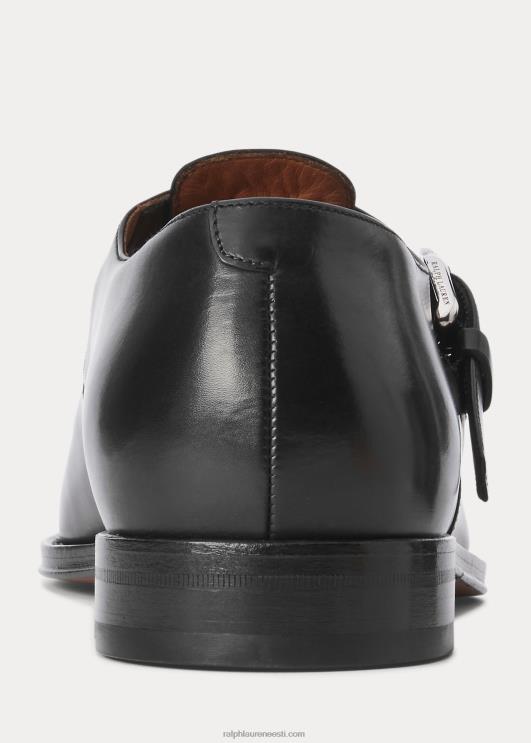 Ralph Lauren mehed poleeritud vasikanahast kalamehe sandaal PR0V2148 must