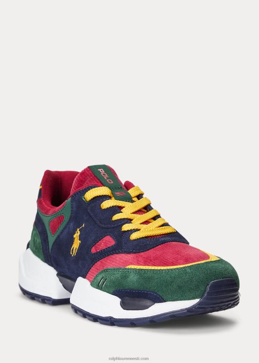 Ralph Lauren mehed Joger seemisnahast ja velvetist tossud PR0V2200 värviplokk