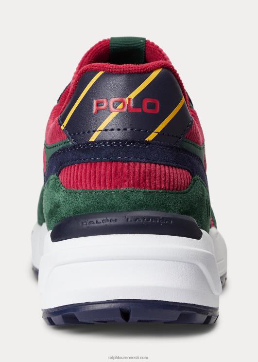 Ralph Lauren mehed Joger seemisnahast ja velvetist tossud PR0V2200 värviplokk