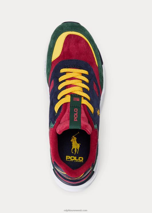 Ralph Lauren mehed Joger seemisnahast ja velvetist tossud PR0V2200 värviplokk