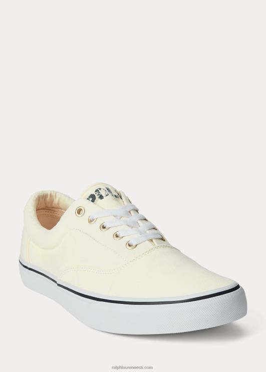 Ralph Lauren mehed Keatoni lõuendist tossud PR0V2029 pärgamendikreem