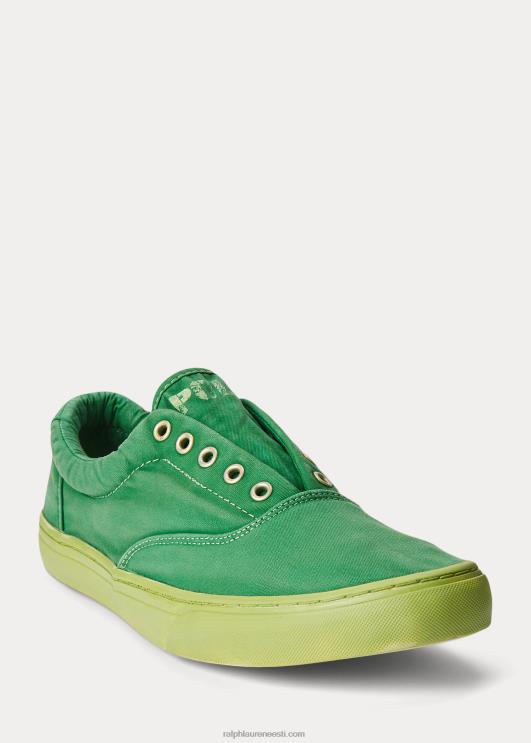 Ralph Lauren mehed Keatoni lõuendist tossud PR0V2033 esmane roheline