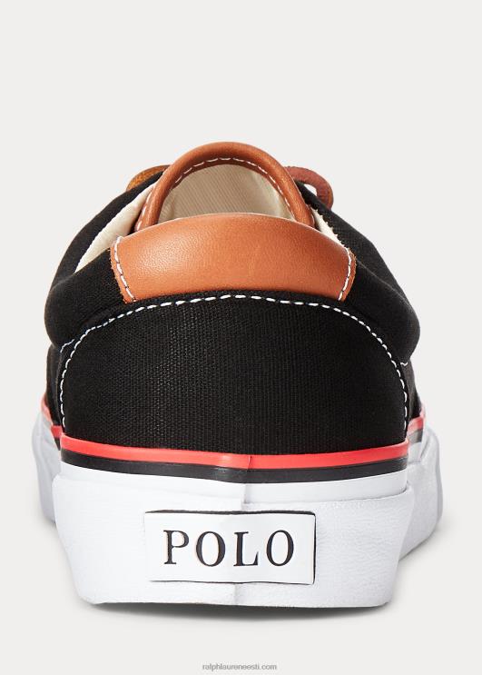 Ralph Lauren mehed Keatoni lõuendist tossud PR0V2195 must/rl 2000 punane