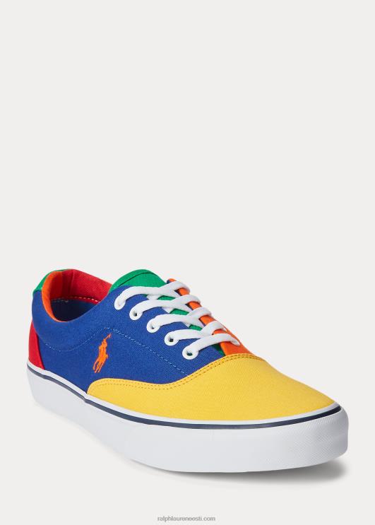 Ralph Lauren mehed Keatoni värviplokiga lõuendiga tossud PR0V2035 värviplokk