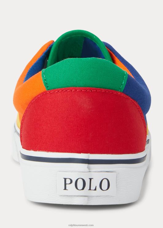 Ralph Lauren mehed Keatoni värviplokiga lõuendiga tossud PR0V2035 värviplokk