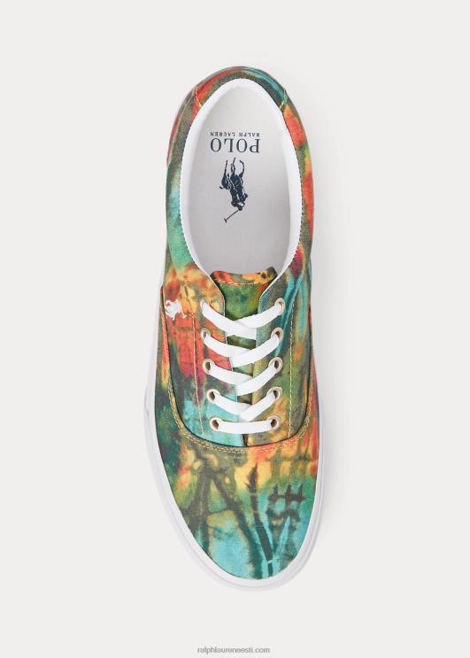 Ralph Lauren mehed keatoni lipsuvärviga lõuendist tossud PR0V2036 päevane lipsuvärv